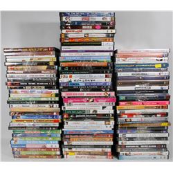 LOT OF 100 ASSORTED DVD'S