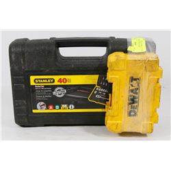 STANLEY 40PC SOCKET SET W/ A DEWALT DRILL BIT SET