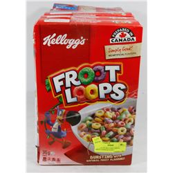 7 BOXES OF KELLOGG'S CEREAL - FRUIT LOOPS & LUCKY