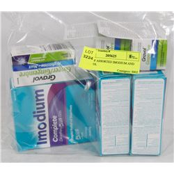 BAG OF ASSORTED IMODIUM AND GRAVOL