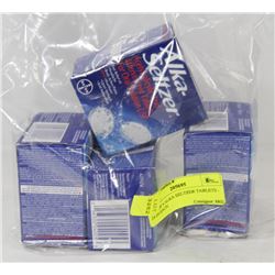 LOT OF 4 ALKA SELTZER TABLETS - 24 IN EACH