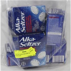 LOT OF 9 ALKA SELTZER TABLETS - 36 IN EACH