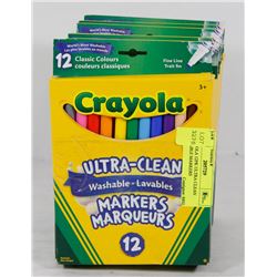 9 CRAYOLA 12PK ULTRA CLEAN WASHABLE MARKERS