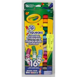 4 CRAYOLA 16PK PIP SQUEAKS WASHABLE MARKERS