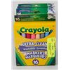 Image 1 : 4 CRAYOLA 16PK ULTRA CLEAN WASHABLE MARKERS