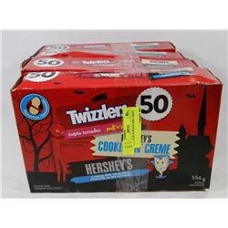 4 BOXES OF 50 SNACK SIZE CANDY