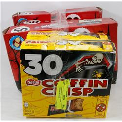 5 BOXES OF SNACK SIZE CHOCOLATE BARS