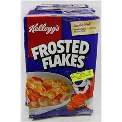 7 BOXES OF KELLOGG'S FROSTED FLAKES CEREAL