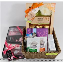 BASKET OF SPA  ITEMS . MISC