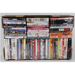 FLAT OF ASSTD MOVIE & TV SEASONS' DVD'S