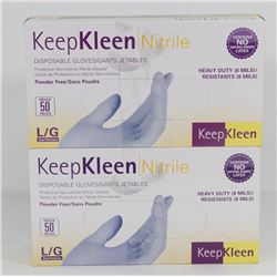 2 CASES OF KEEP KLEEN NITRILE HEAVY DUTY