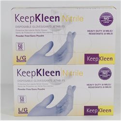 2 CASES OF KEEP KLEEN NITRILE HEAVY DUTY