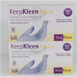 2 CASES OF KEEP KLEEN NITRILE HEAVY DUTY
