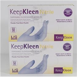 2 CASES OF KEEP KLEEN NITRILE HEAVY DUTY