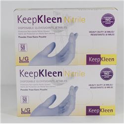 2 CASES OF KEEP KLEEN NITRILE HEAVY DUTY