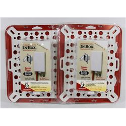 LOT OF 4 IN BOX WEATHER PROOF ELECTRICAL BOX WITH