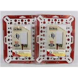 LOT OF 4 IN BOX WEATHER PROOF ELECTRICAL BOX WITH