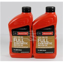 TWO 946ML (1 QUART) BOTTLES OF MOTORCRAFT 5W-50