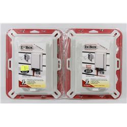 LOT OF 4 IN BOX WEATHER PROOF ELECTRICAL BOX WITH