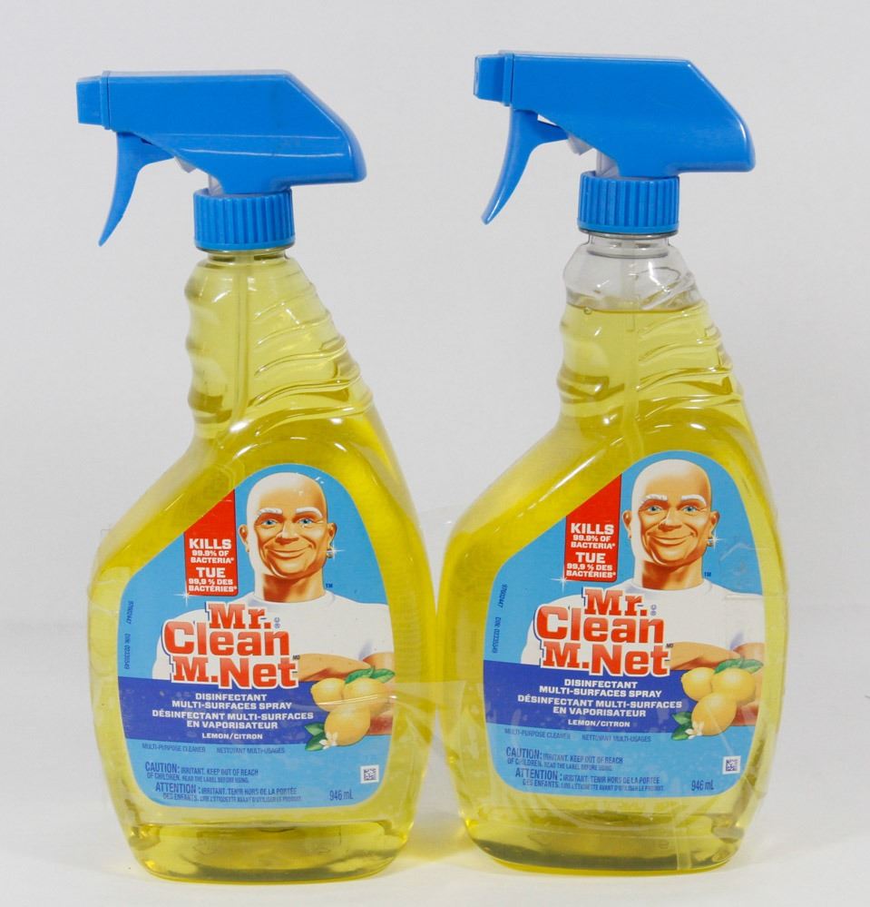 2 BOTTLES OF MR.CLEAN DISINFECTANT SPRAY