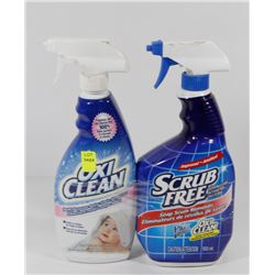 BOTTLE OF OXYCLEAN SPRAY AND SCRUB FREE