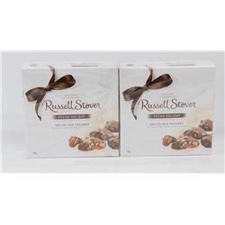 TWO 128G BOXES OF RUSSELL STOVER PECAN DELIGHT