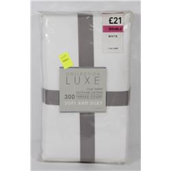 300 THREAD COUNT SOFT AND SILKY FLAT SHEET SIZE