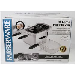 FARBERWARE 4L DUAL DEEP FRYER