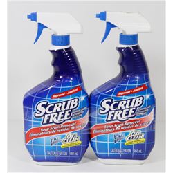 2 SPRAY BOTTLES OF SCRUB FREE BATHROOM CLEANER