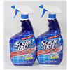2 SPRAY BOTTLES OF SCRUB FREE BATHROOM CLEANER