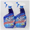 2 SPRAY BOTTLES OF SCRUB FREE BATHROOM CLEANER