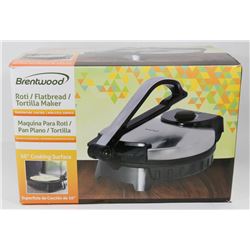 BRENTWOOD FLATBREAD/ TORTILLA MAKER