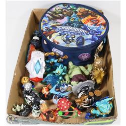 SKYLANDERS & ASSORTED COLLECTORS FLAT - W/ 15 PLUS