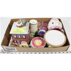 FLAT OF PARTYLITE CANDLES, HOLDERS & MORE ( HOME )