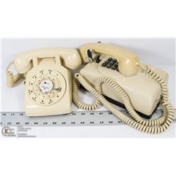 SET OF 2 VINTAGE PHONES 1 ROTARY