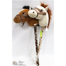 2 STICK HORSES WITH SOUND.,