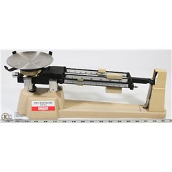 OHAUS TRIPLE BEAM BALANCE SCALE.