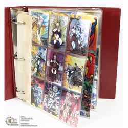 COLLECTION OF DC COMIC CARDS, LADY DEATH,SPIDERMAN