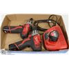 Image 1 : 2 MILWAUKEE CORDLESS DRIVERS WITH 3 BATTERIES &