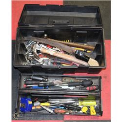 TOOL BOX WITH HAND TOOLS.