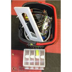 TOTE HAMPER WITH WHEELS AND TELESCOPIC HANDLE