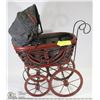 Image 1 : VINTAGE DOLL WICKER CARRIAGE
