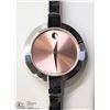 Image 1 : 1) MOVADO LADIES SWISS SAPPHIRE CRYSTAL WATCH