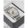Image 3 : 5) BULOVA STAINLESS STEEL AUTOMATIC SKELETON