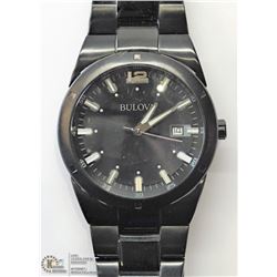 18) BULOVA MENS CLASSIC BLACK IP WATCH WITH BLACK