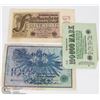 Image 1 : LOT OF 3 GERMAN WWI BANK NOTES - 500MARK 1923,