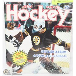 1983 O-PEE-CHEE HOCKEY STICKER ALBUM W/ STICKERS