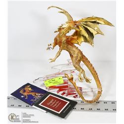 FRANKLIN MINT DRAGON GUARDIAN OF THE PASS W/COA