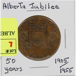 ALBERTA JUBILEE 1905/1955 COIN.