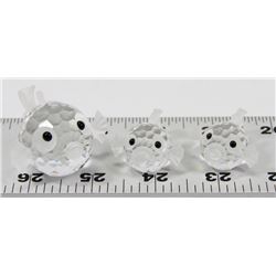 SET OF 3 SWAROVSKI BLOWFISHES! THE FAMILY TRIO